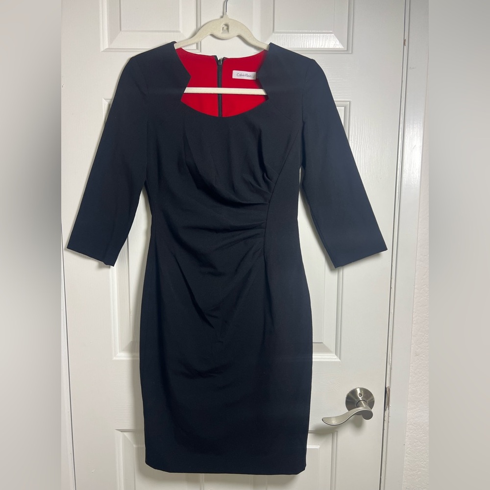 Calvin Klein Black Long Sleeve‎ Dress